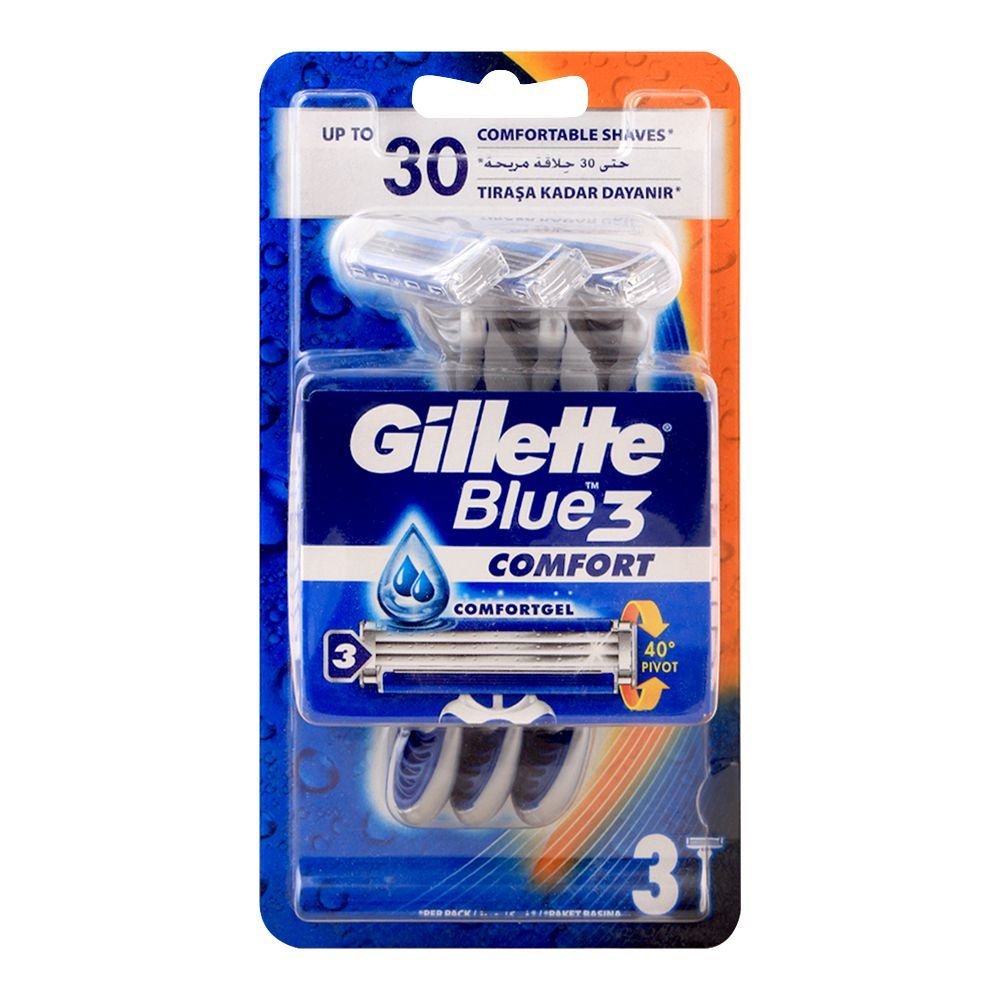 Gillette Blue 3 Comfort Disposable Razor 3-Pack
