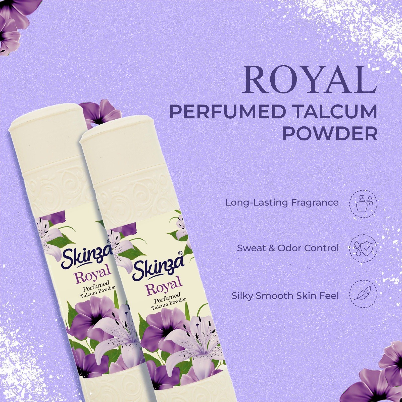 Skinza Royal Perfumed Talcum Powder (125gm)