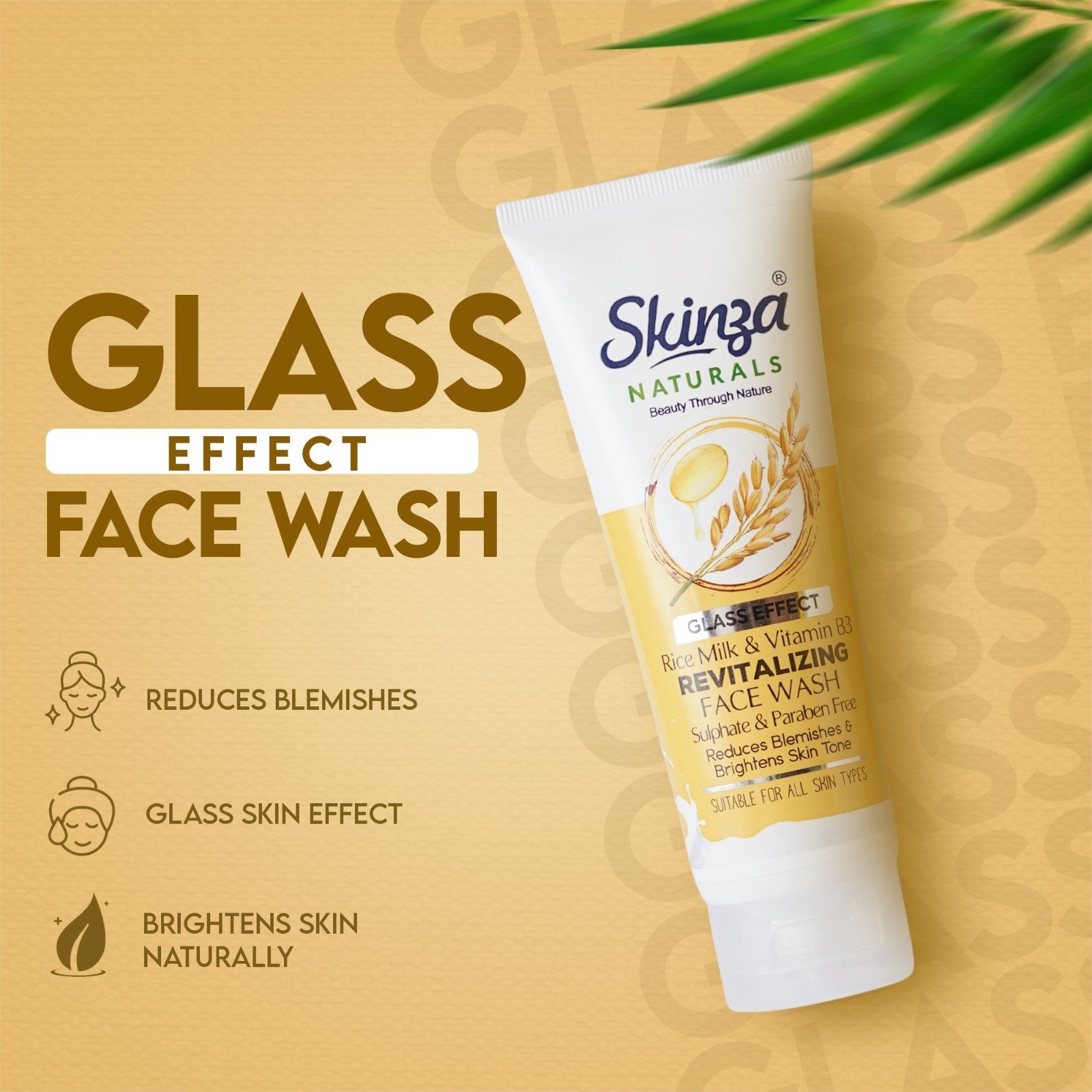 Skinza Glass Effect Face Wash (100ml)