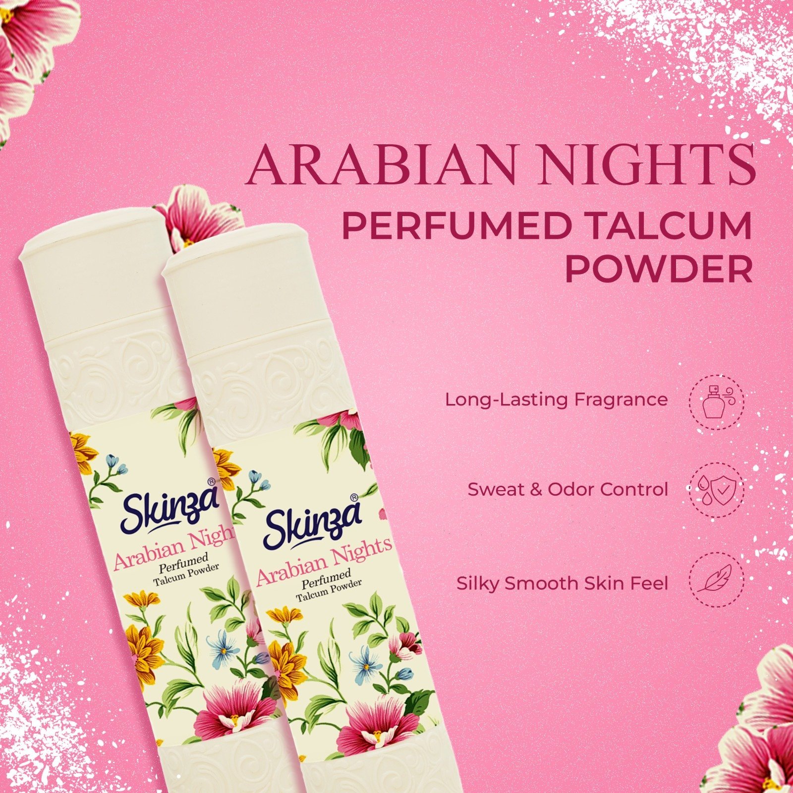 Skinza Arabian Nights Perfumed Talcum Powder (250gm)