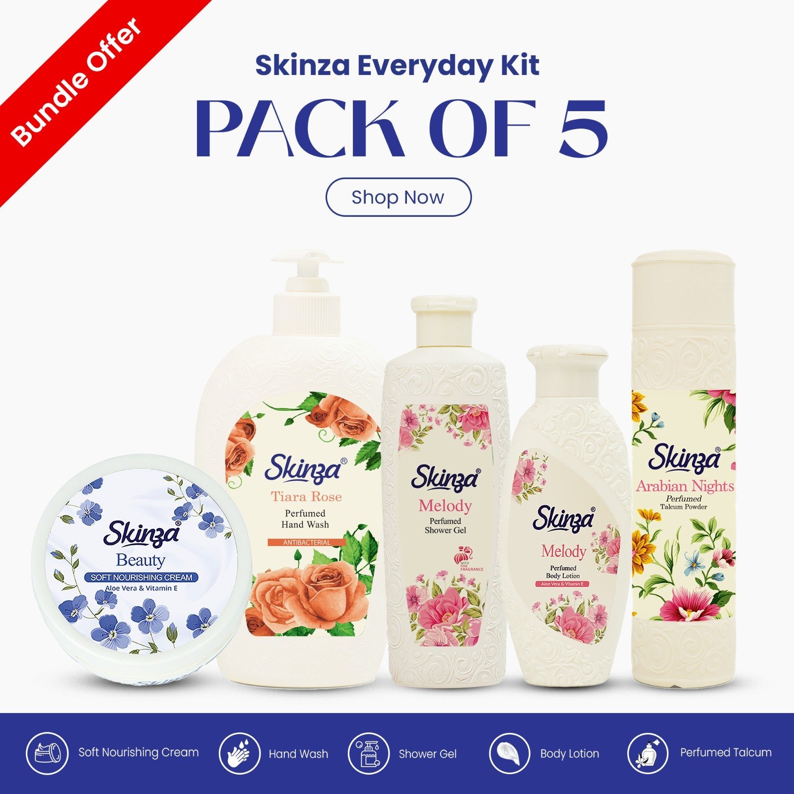 Skinza Skinza Everyday Kit (Pack Of 5)