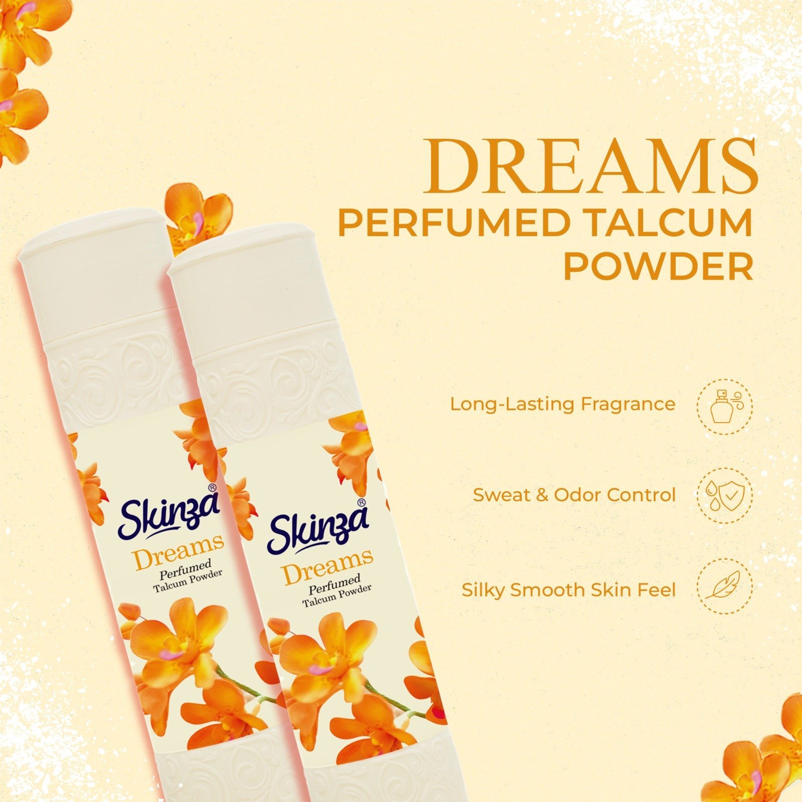 Skinza Dreams Perfumed Talcum Powder (250gm)
