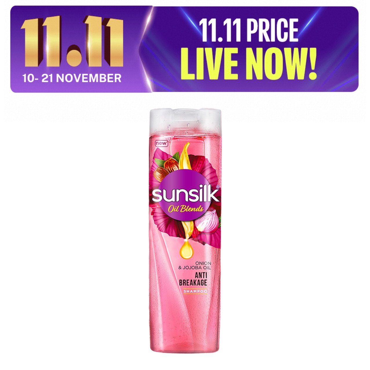Sunsilk Shampoo Onion & Jojoba Oil (380ml)