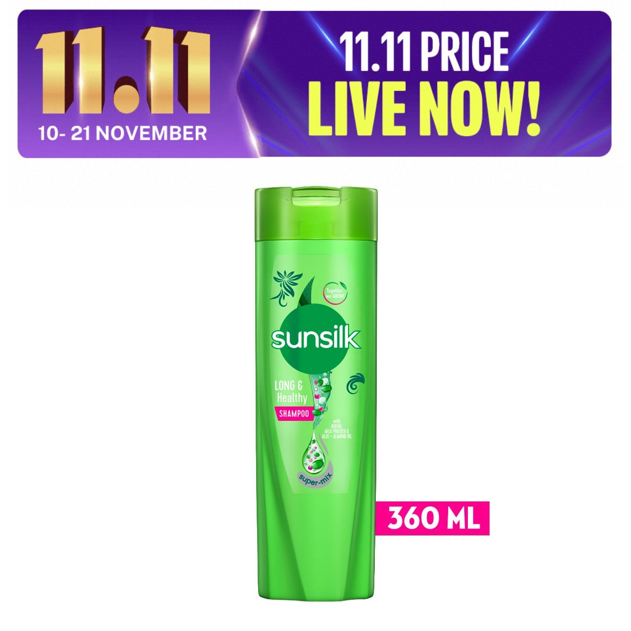 Sunsilk Shampoo Long & Healthy (360ml)