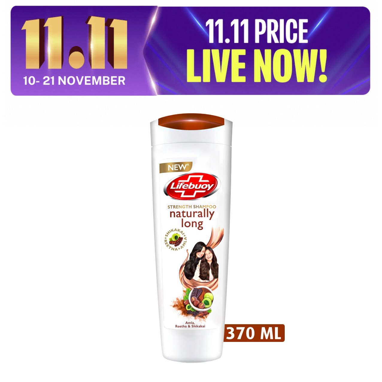 Lifebuoy Shampoo Naturally Long (370ml)