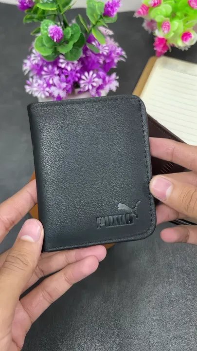 Fashion Slim Wallet Poma Soft Leather Card Holder Best Quality Purse For Cash & Cards | 6 Card Slots 1 Cash Pocket & 1 Window Card Slot
