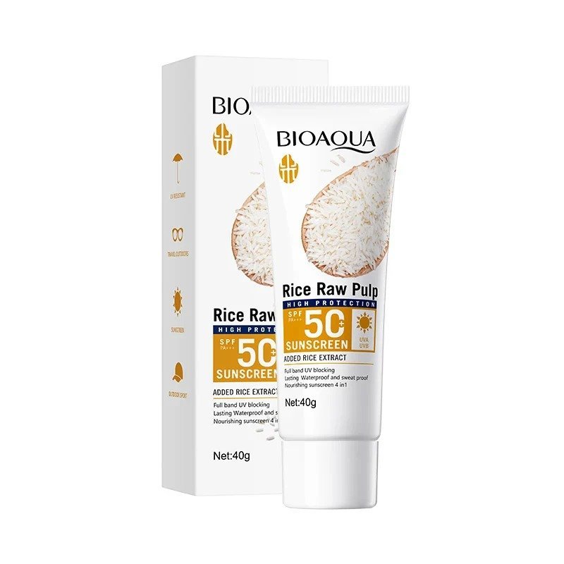 Bioaqua Spf50+ Pa+++ Rice Raw Pulp Sunscreen (40gm)