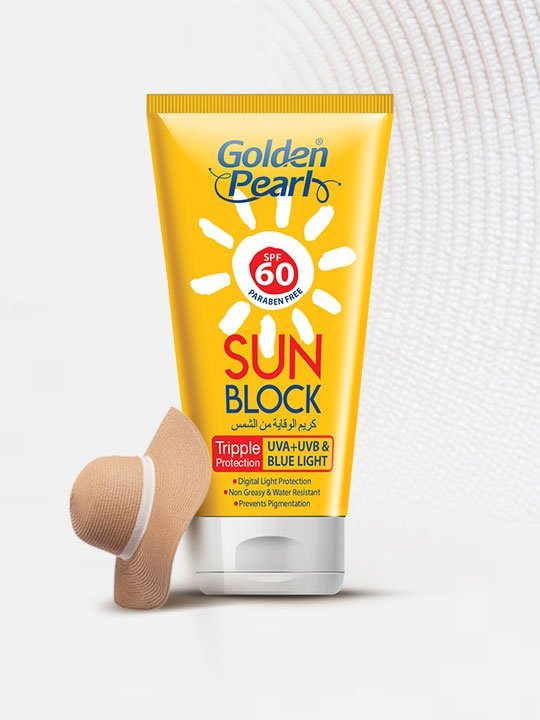 Golden Pearl Sun Block Spf 60 Tube (60ml)
