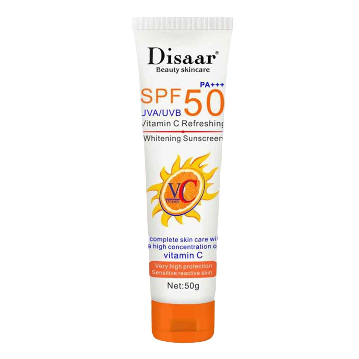 Disaar Spf50 Vitamin C Whitening Sunscreen (50gm)