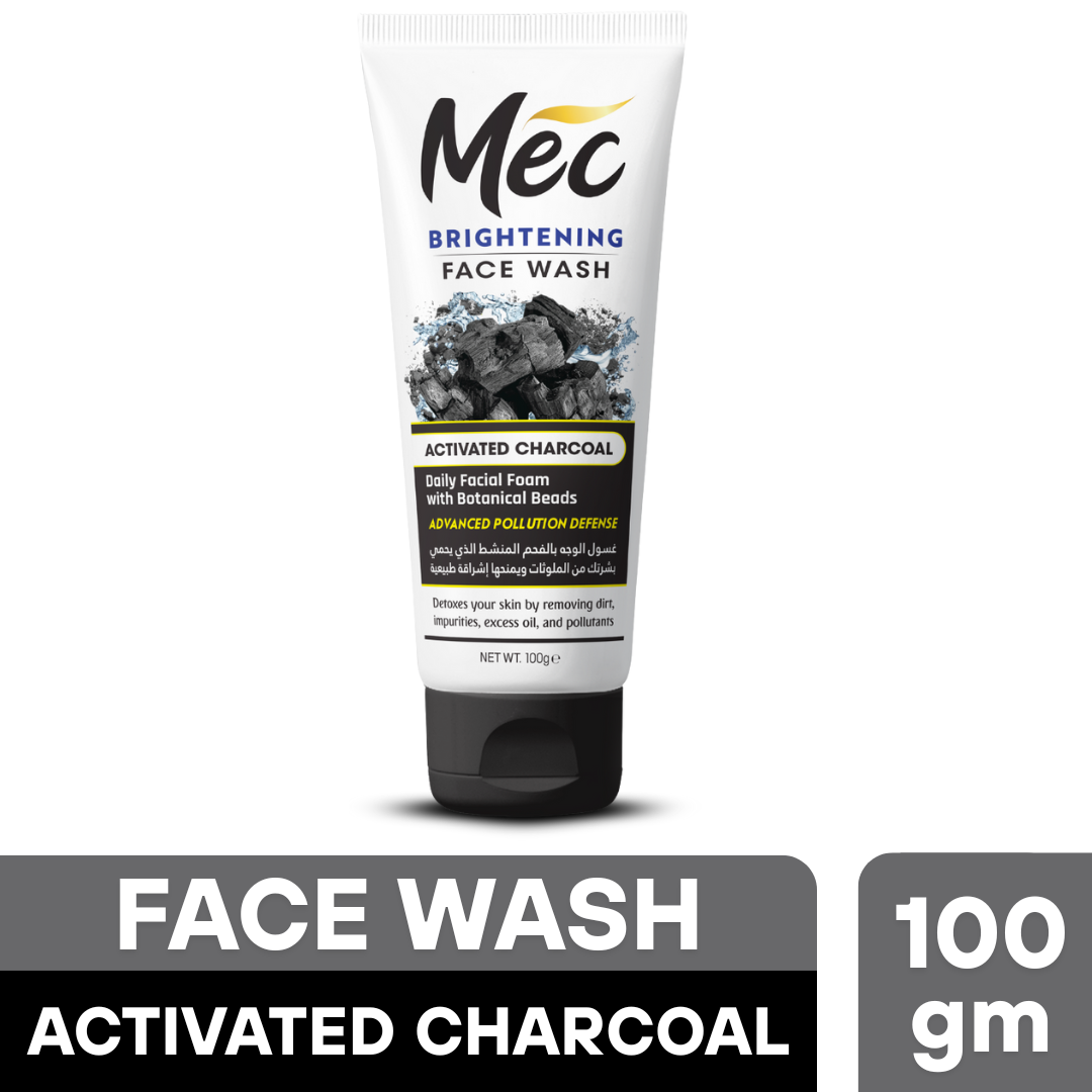 Mec Brightening Activated Charcoal Face Wash (100gm)