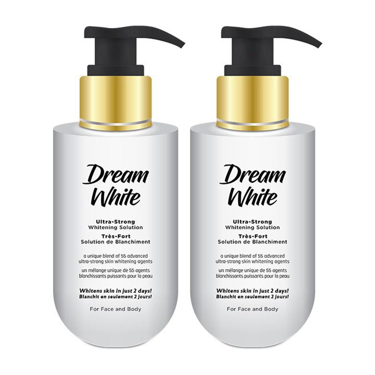 Dream White Ultra Strong Whitening Solution For Face & Body (100ml) (Pack Of 2)