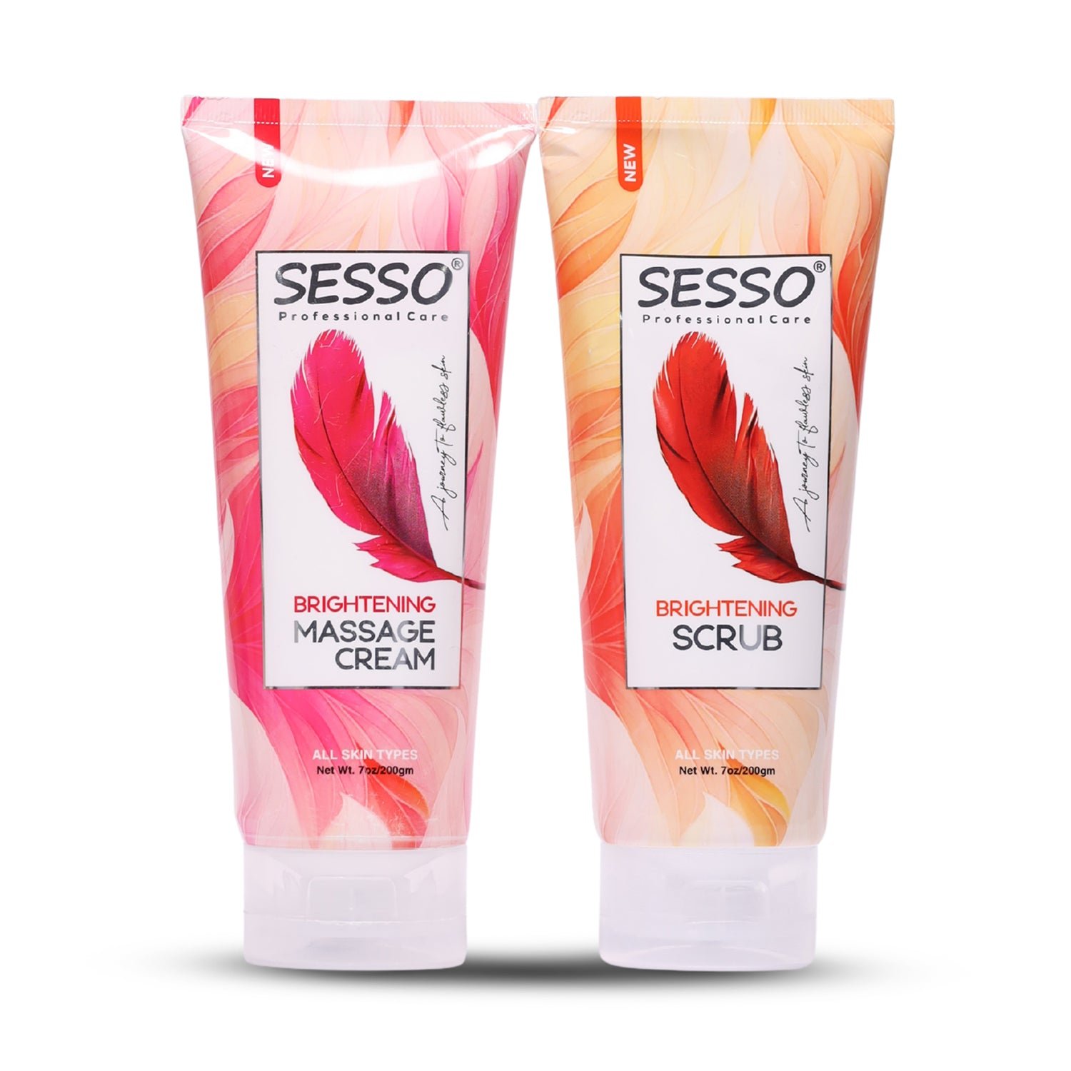 Sesso Brightening Massage Cream + Brightening Scrub