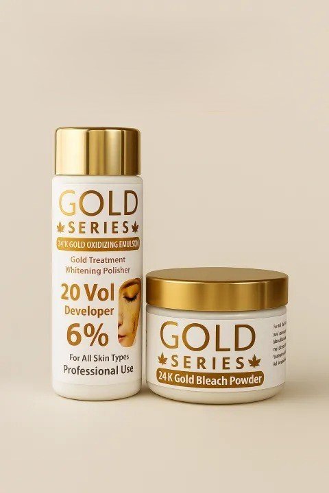 24k Gold Series Skin Polish Whitening & Brightening Skin Polish (120ml) + 70g)